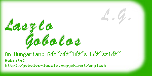 laszlo gobolos business card